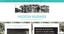 Desktop Screenshot of haddonmusings.com