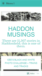 Mobile Screenshot of haddonmusings.com