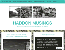 Tablet Screenshot of haddonmusings.com